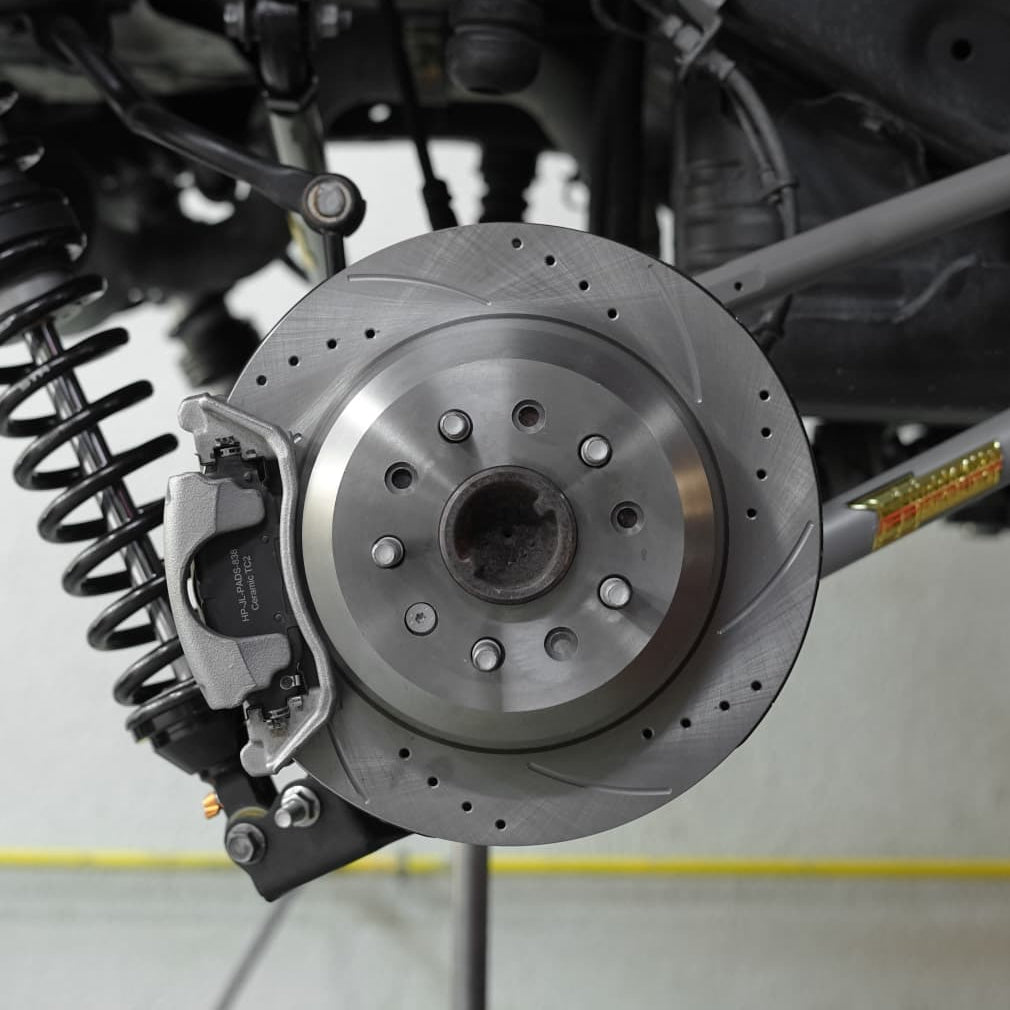 Hurricane Performance Slotted & Drilled Rear Brake Discs For Jeep Wrangler JL