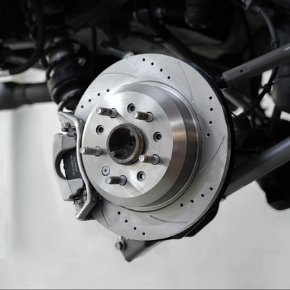 Hurricane Performance Slotted & Drilled Rear Brake Discs For Jeep Wrangler JL