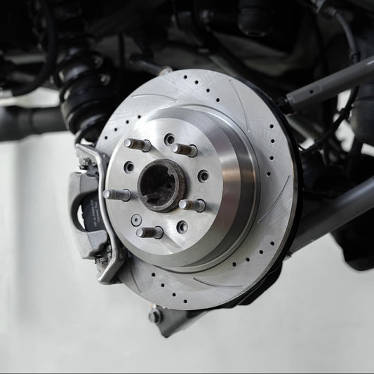 Hurricane Performance Slotted & Drilled Rear Brake Discs For Jeep Wrangler JL