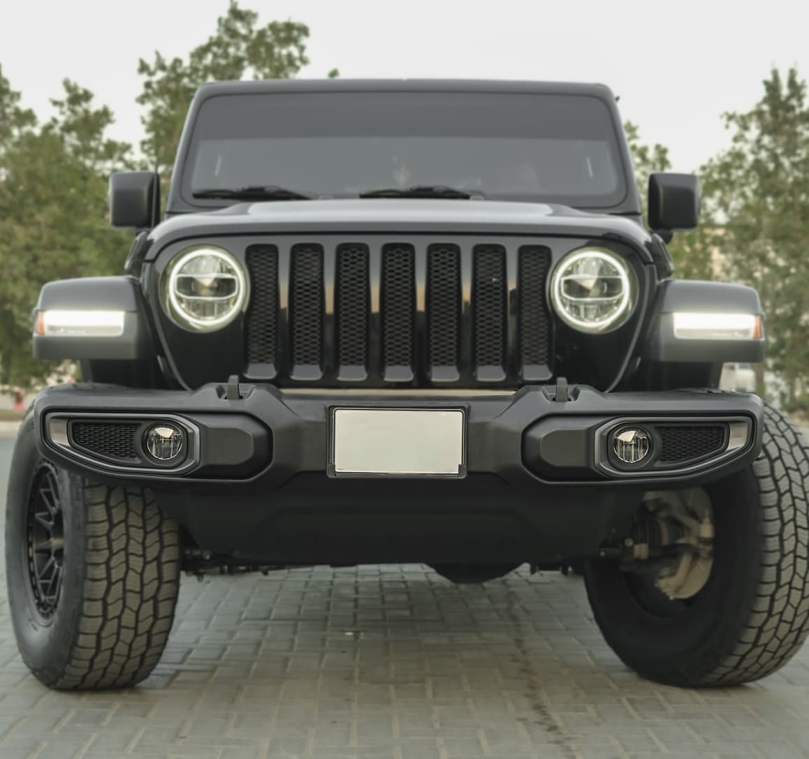 Plastic  Front Bumper Without  Sensor Hole for Jeep Wrangler JK & JL & Gladiator
