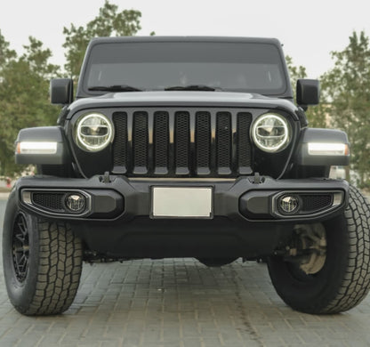 Plastic  Front Bumper Without  Sensor Hole for Jeep Wrangler JK & JL & Gladiator