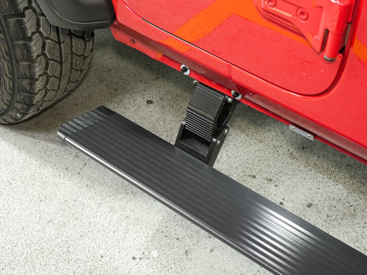 Power Side Steps With LED lights -4 door (4 Bracket)  for Jeep Wrangler JL & Wrangler 392