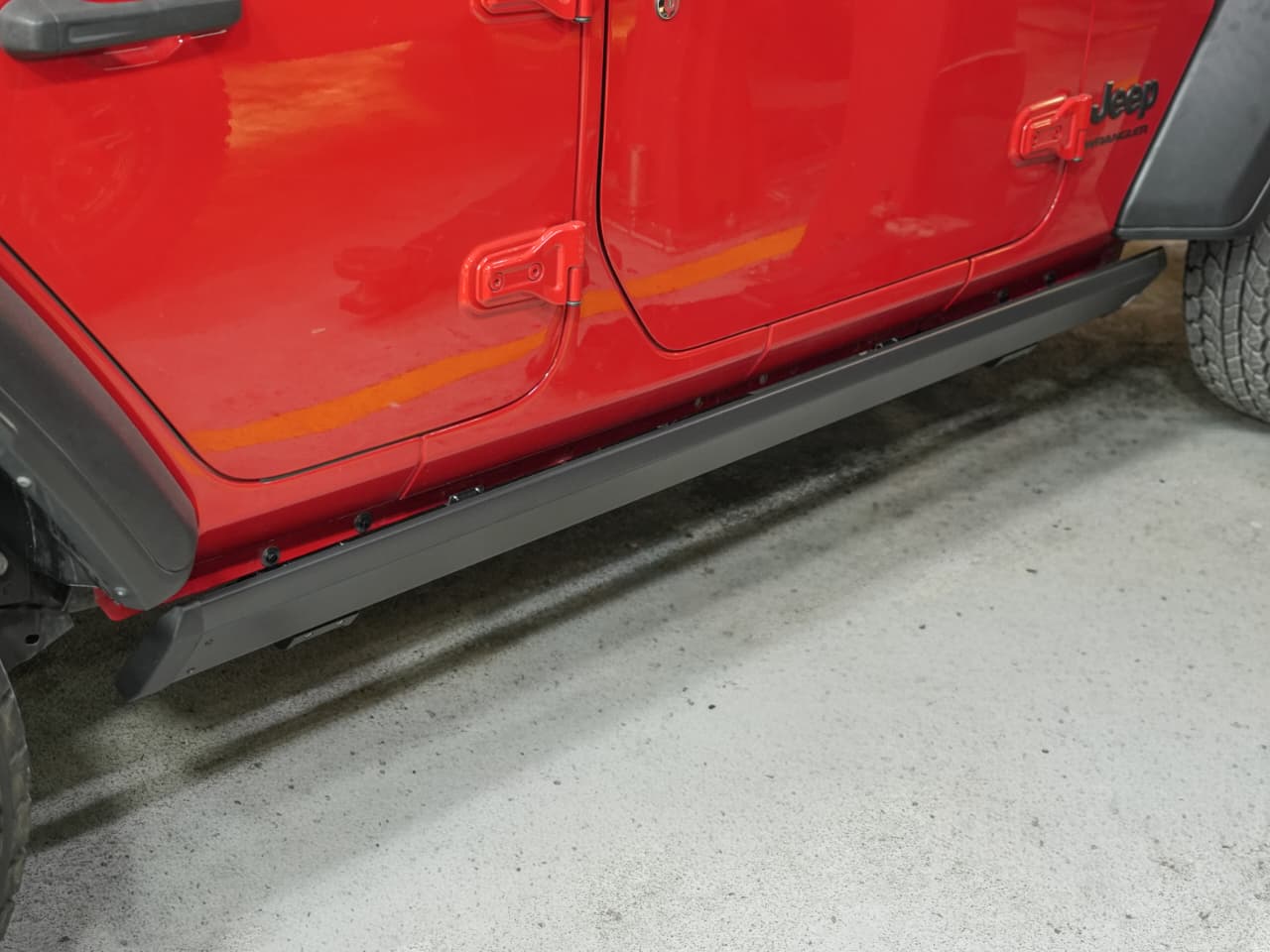 Power Side Steps With LED lights -4 door (4 Bracket)  for Jeep Wrangler JL & Wrangler 392