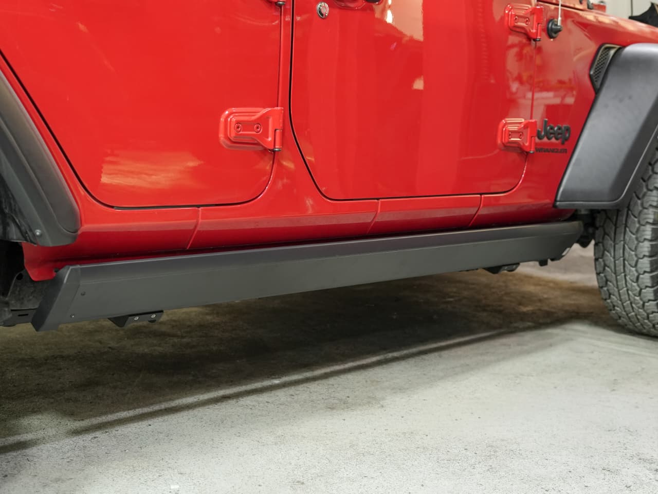 Power Side Steps With LED lights -4 door (4 Bracket)  for Jeep Wrangler JL & Wrangler 392