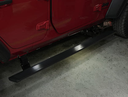 Power Side Steps With LED lights -4 door (4 Bracket)  for Jeep Wrangler JL & Wrangler 392