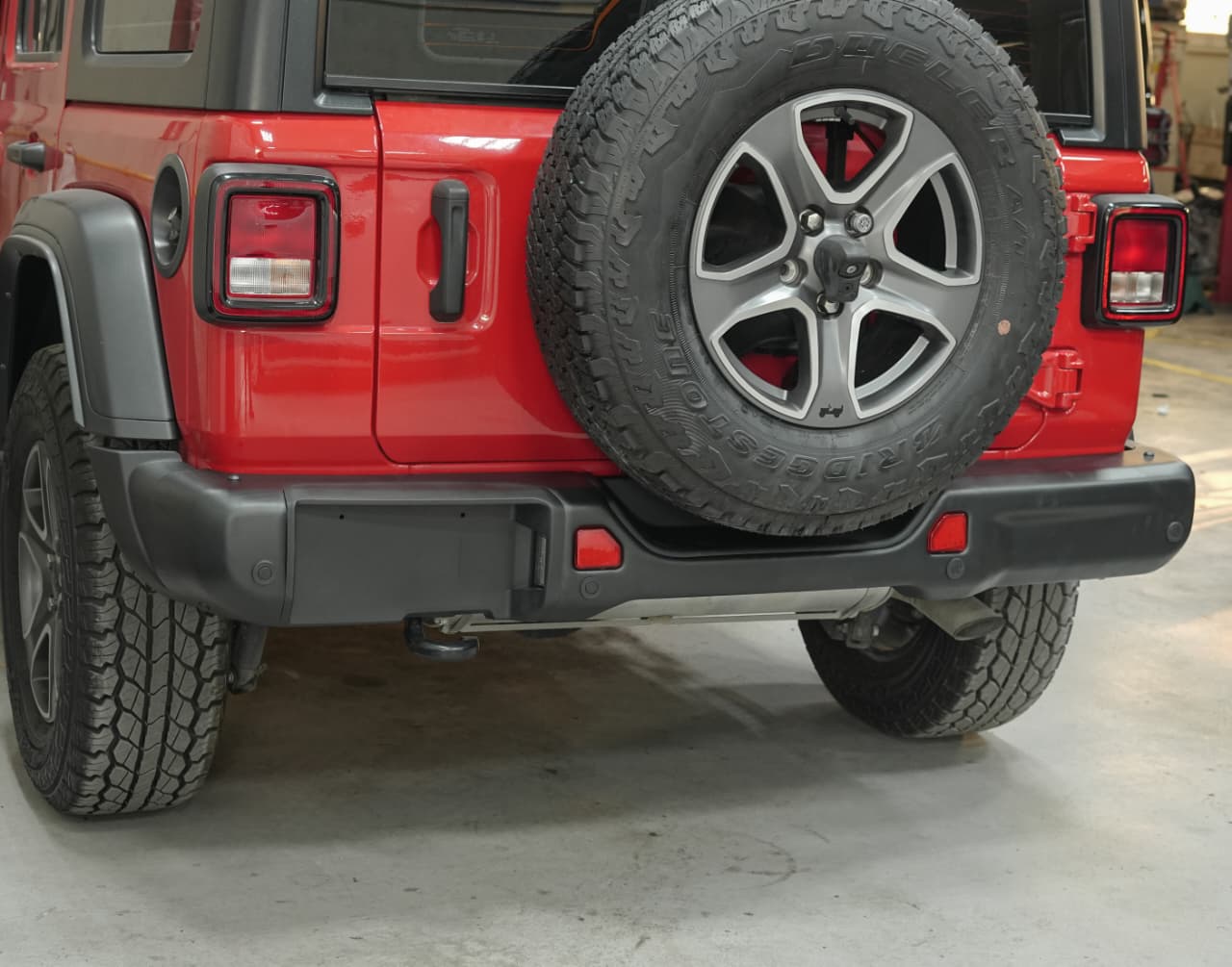 AMR Rear Bumper with Sensor Hole for Jeep Wrangler JL