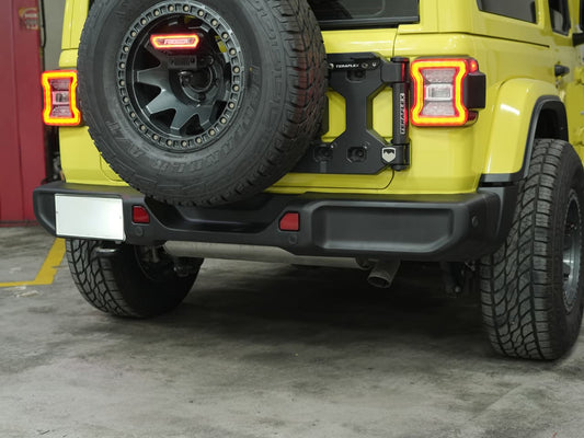 Rear Bumper Plastic with Sensor Hole  for Jeep Wrangler JL