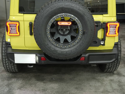 Rear Bumper Plastic with Sensor Hole  for Jeep Wrangler JL