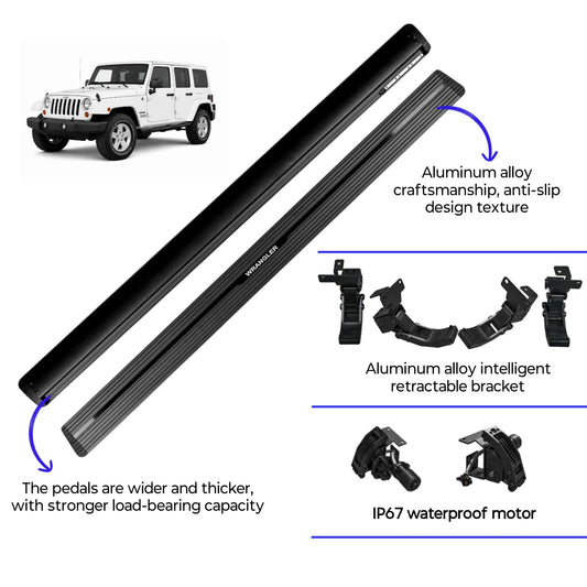 AMR Smart Power Side Steps for Jeep Wrangler JK (2013-2018)