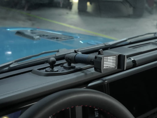 BulletPoint Driver Side Dual Ball Metal Dash Mount Phone Holder for New 2024+ Jeep Wrangler JL & Jeep Gladiator