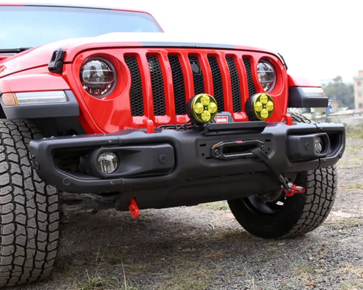 AMR Aluminum Front Bumper with Sensor Hole For Jeep Wrangler JL/JT & JK