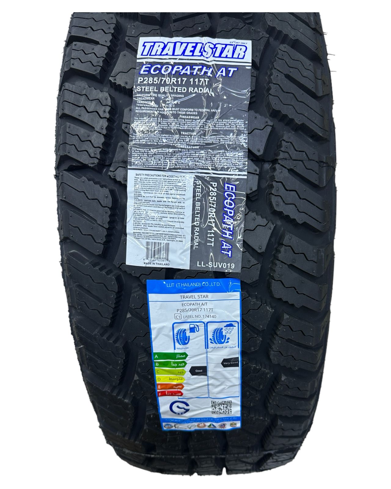 TRAVELSTAR ECOPATH AT P285/70R17 117T TYRES FOR JEEP WRANGLER