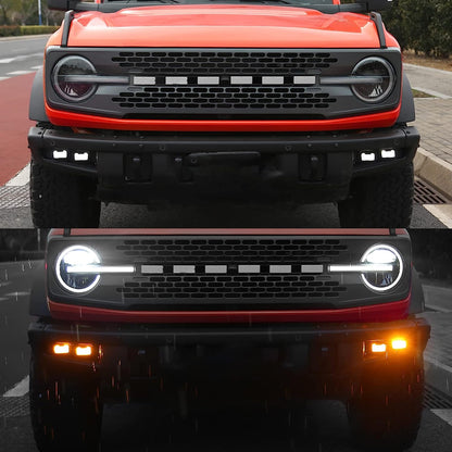 Raptor Version Front Fog Lights LED Driving lights For Ford Bronco