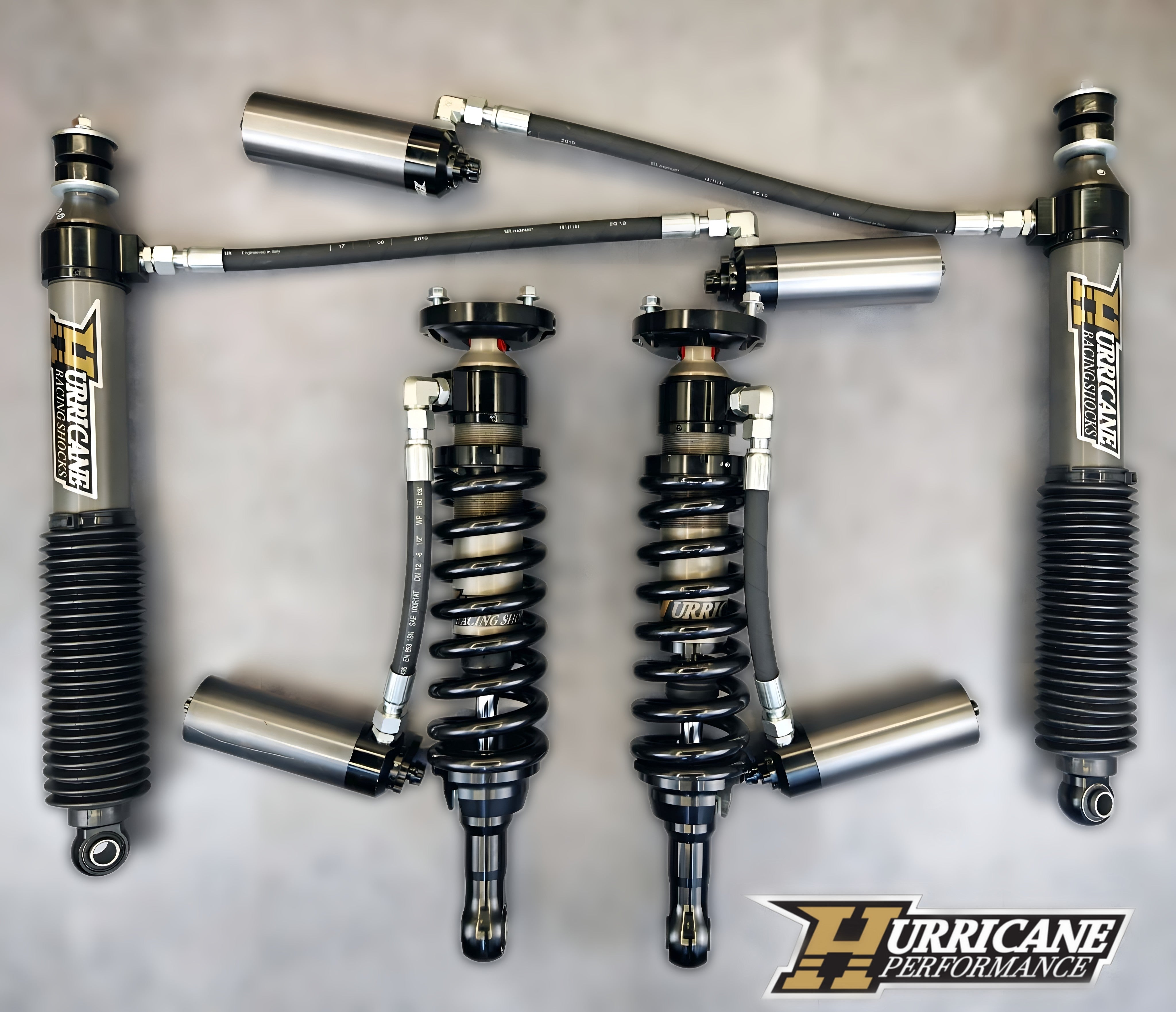 Hurricane Performance Racing Series 2.5 Double Adjustable Shocks For Fj Cruiser Prado, 4runner And Fortuner