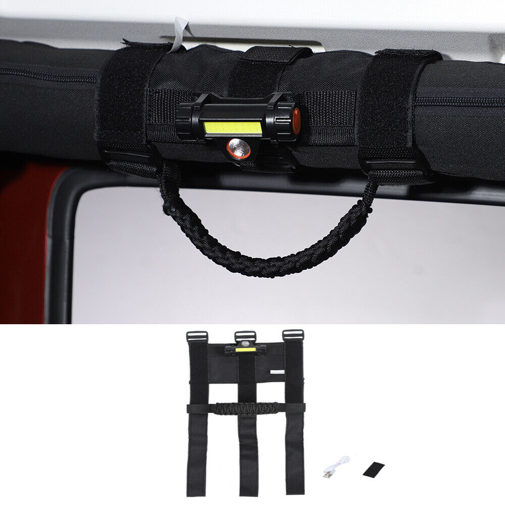 Roll Bar Grab Handle Grip with Light for Jeep Wrangler