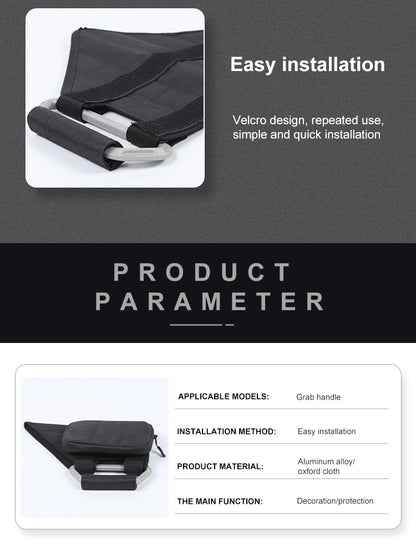 Roll Bar Mount Side Grab Handle with bag for Jeep Wrangler