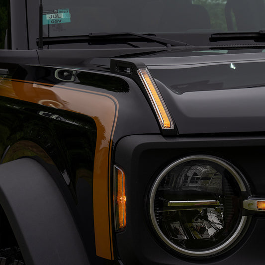 Hood Handle with Lights Hood Trail Sight Lights for Ford Bronco