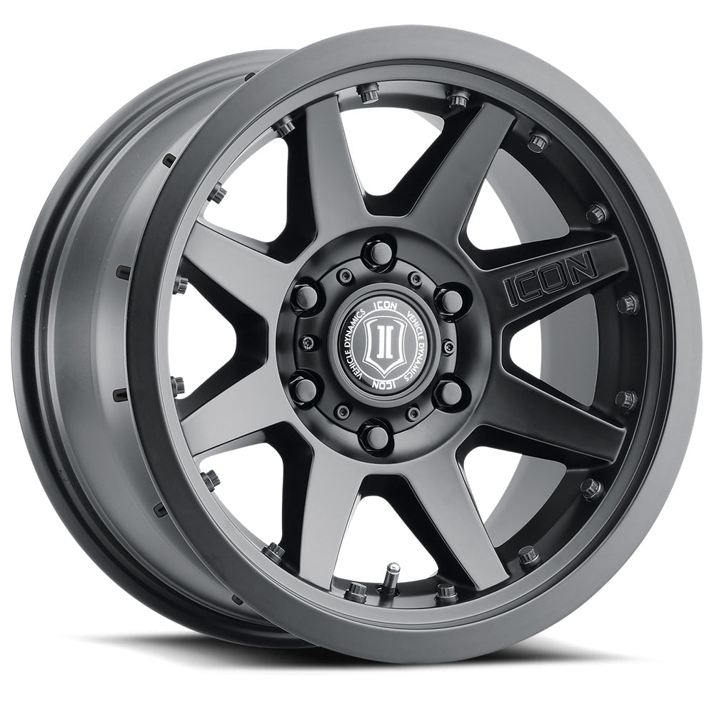 Rims for Jeep Wrangler JK/JL/JT -ICON REBOUND PRO -SATIN BLACK