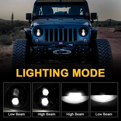 AMR Super7 LED Headlight for Jeep Wrangler JK