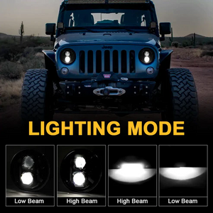 AMR Super7 LED Headlight for Jeep Wrangler JK