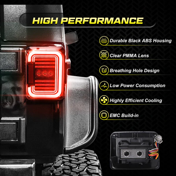 AMR LED Tail Light for Jeep Wrangler JK