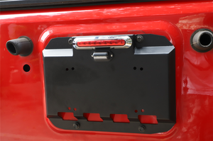 Tailgate Exhaust Air Vent-plate Cover License Plate for Jeep Wrangler JK