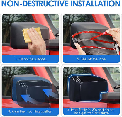 Rear view Mirror Wing Cover Trim for Ford Bronco 2/4 door for 2021+ Ford Bronco