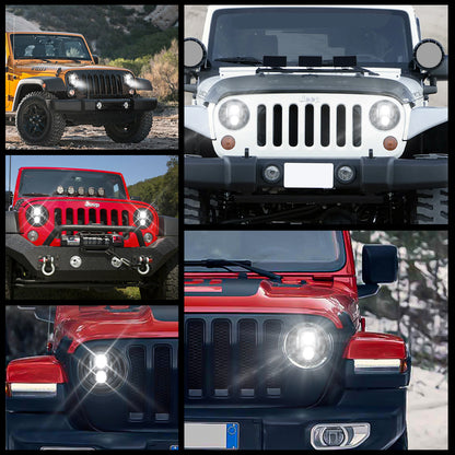 AMR Super7 LED Headlight for Jeep Wrangler JK