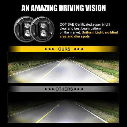 AMR Super7 LED Headlight for Jeep Wrangler JK