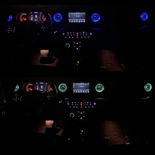 AC Vent with RGB LED Light for Jeep Wrangler