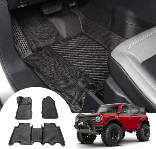 AMR Black TPE Floor Mat for Bronco 4 door