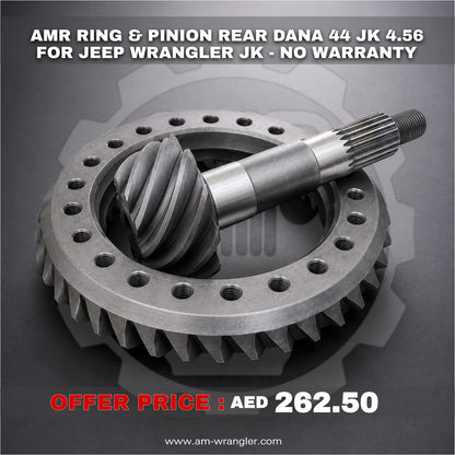 AMR  Ring & Pinion Rear DANA 44 JK 4.56 For Jeep Wrangler JK - No Warranty