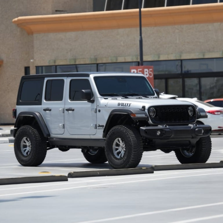 Silver Iron Spider Forged Aluminum Rims With Mat Black Beadlock  for Jeep Wrangler JK/JL/JT