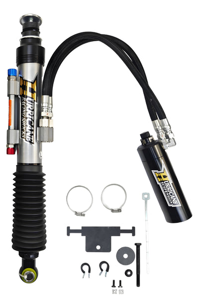 HURRICANE PERFORMANCE EXTREME SERIES 2.5 DUEL COMPRESSION ADJUST & SINGLE REBOUND ADJUST  FRONT COIL-OVER SHOCKS & 2.5 REAR EXTERNAL DUEL  BYPASS SHOCKS ( 1-2 " Lift) FOR FJ CRUISER PRADO, 4RUNNER AND FORTUNER