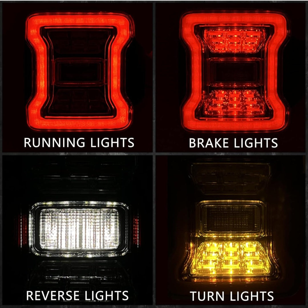LED Tail Light Without Warranty for Jeep Wrangler JL