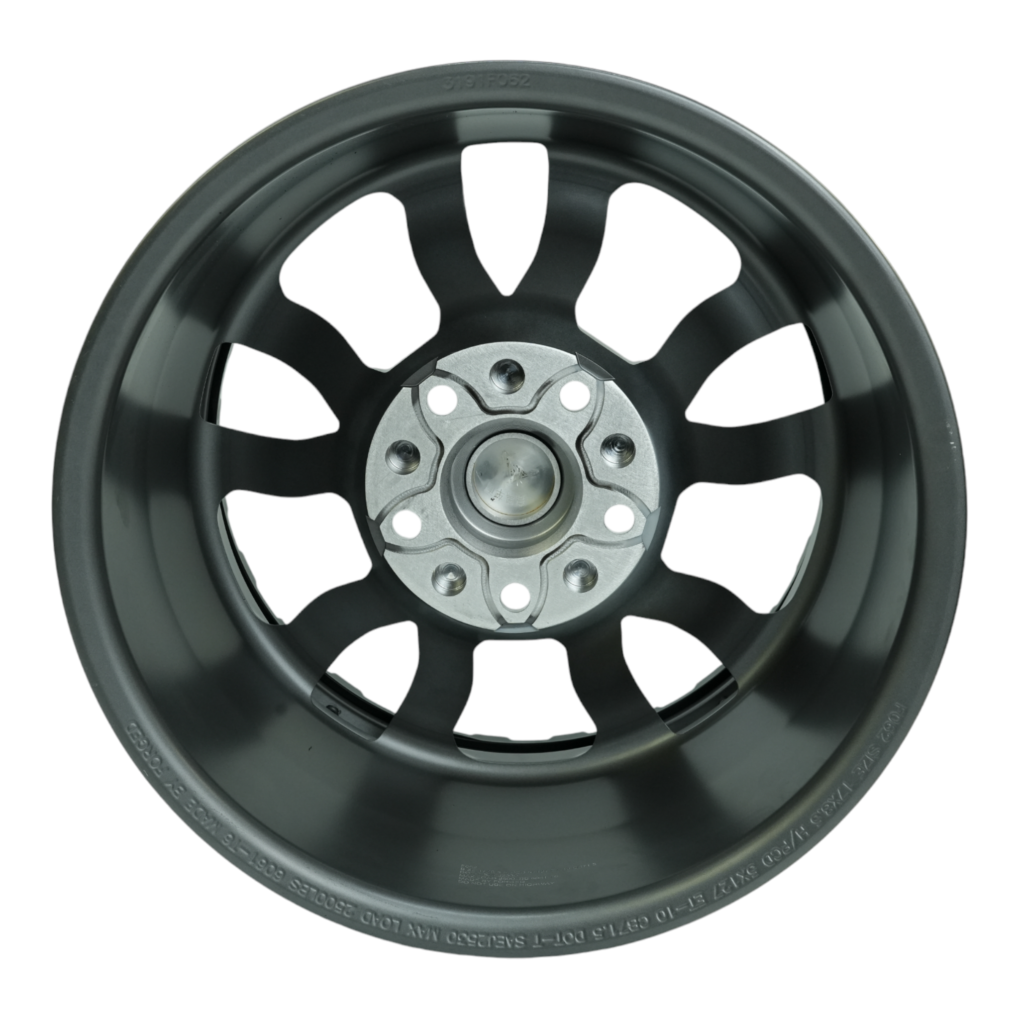 Matte Grey Iron Spider Forged Aluminum Rims With Mat Black Beadlock  for Jeep Wrangler 392/JK/JL/JT