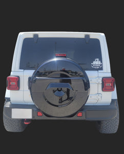 265 & 275 Diameter Spare Tire Cover Gloss Black