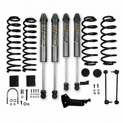Hurricane Performance 2.5-inch Lift Kit with Hurricane 2.5 Aluminum Shocks for Jeep Wrangler JL