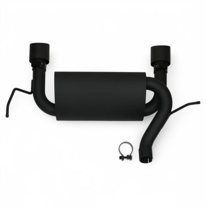 Hurricane  Performance Black Edition 409 Stainless Steel Axle-Back Exhaust for Jeep Wrangler JK