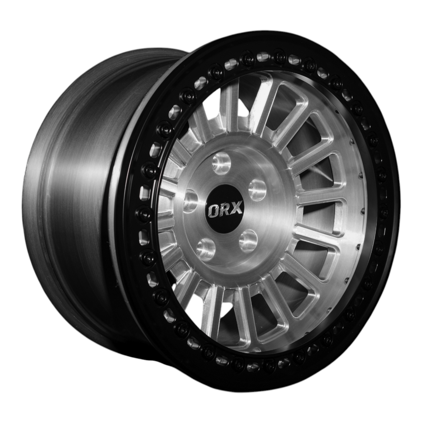 ORYX Forged Aluminum Bead lock Rims-ORX02 Machined wheel with Matt black bead lock for Jeep Wrangler JK/JL/JT & 392