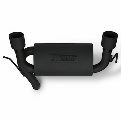 Hurricane  Performance Black Edition 409 Stainless Steel Axle-Back Exhaust for Jeep Wrangler JK