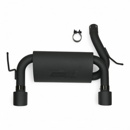 Hurricane  Performance Black Edition 409 Stainless Steel Axle-Back Exhaust for Jeep Wrangler JK