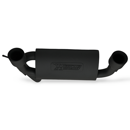 Hurricane  Performance Black Edition 409 Stainless Steel Axle-Back Exhaust for Jeep Wrangler JK