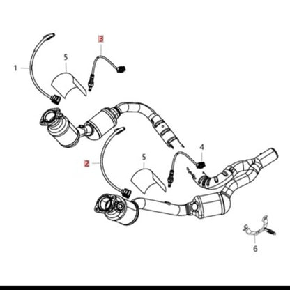 AMR Oxygen Senor (Short with White Clip) for 12-18 3.6L Jeep Wrangler JK