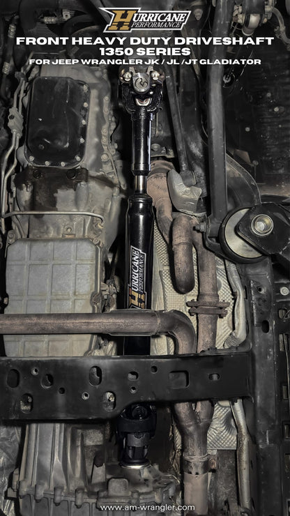 Hurricane Performance  Front Heavy Duty Driveshaft 1350 series for Jeep Wrangler JK / JL /JT GLADIATOR