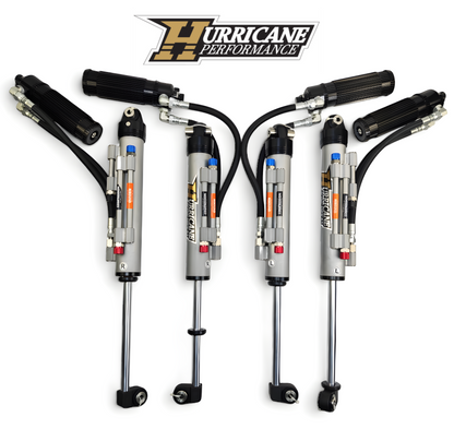 Hurricane Performance Extreme Series Shocks 2.5" Triple Bypass Adjustable (Front Oil Pipe From Down Side) for Jeep Wrangler JL,JT & 392 (NEW DESIGN)