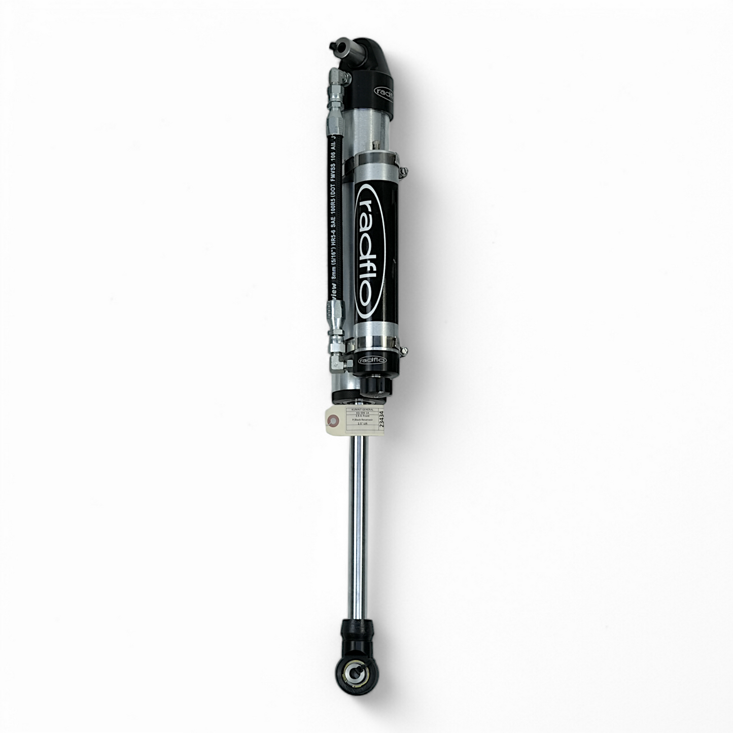 RADFLO OE REPLACEMENT 2.5 SHOCKS WITH REMOTE RESERVOIR AND COMPRESSION ADJUSTER  -JEEP JL FOR 1.5-3.5″ OF LIFT HEIGHT