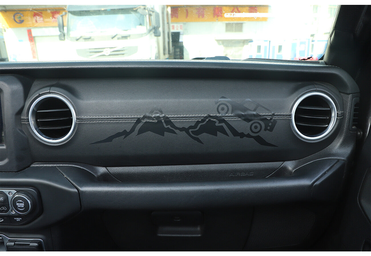 Co-pilot Dashboard Decor Sticker For Jeep Wrangler JL Gladiator JT 18+