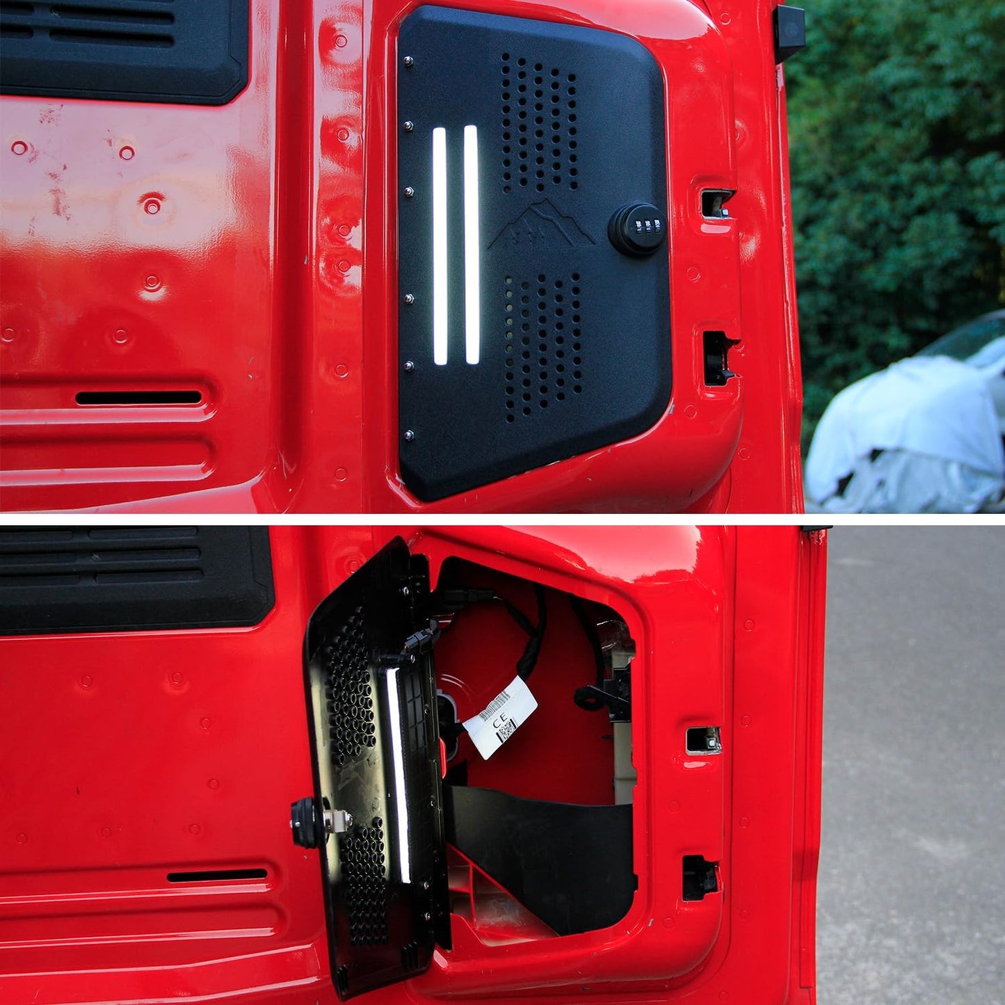 Tailgate Hidden Storage Box with Combination Lock and Light for Ford Bronco 2024