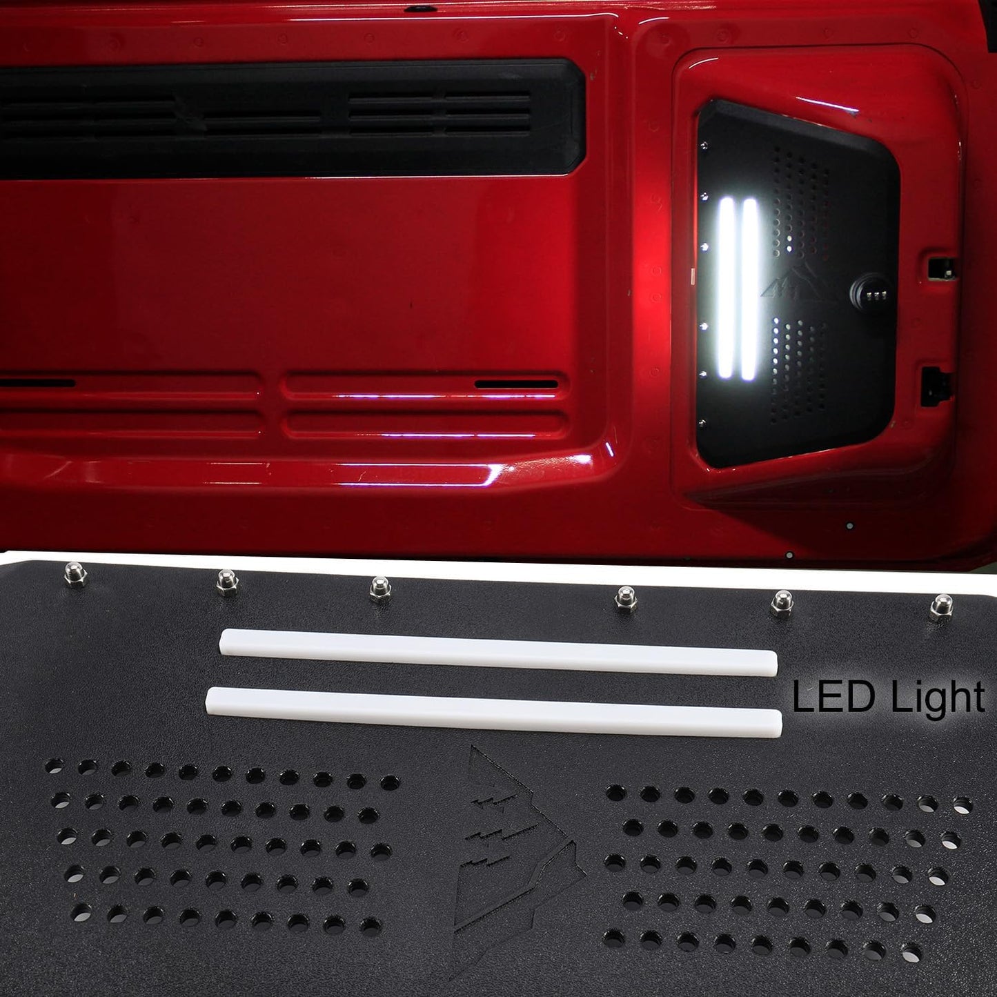 Tailgate Hidden Storage Box with Combination Lock and Light for Ford Bronco 2024